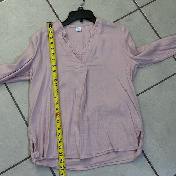 Old navy Women Pink Long sleeve‎ Blouse top size XS - Picture 7 of 8